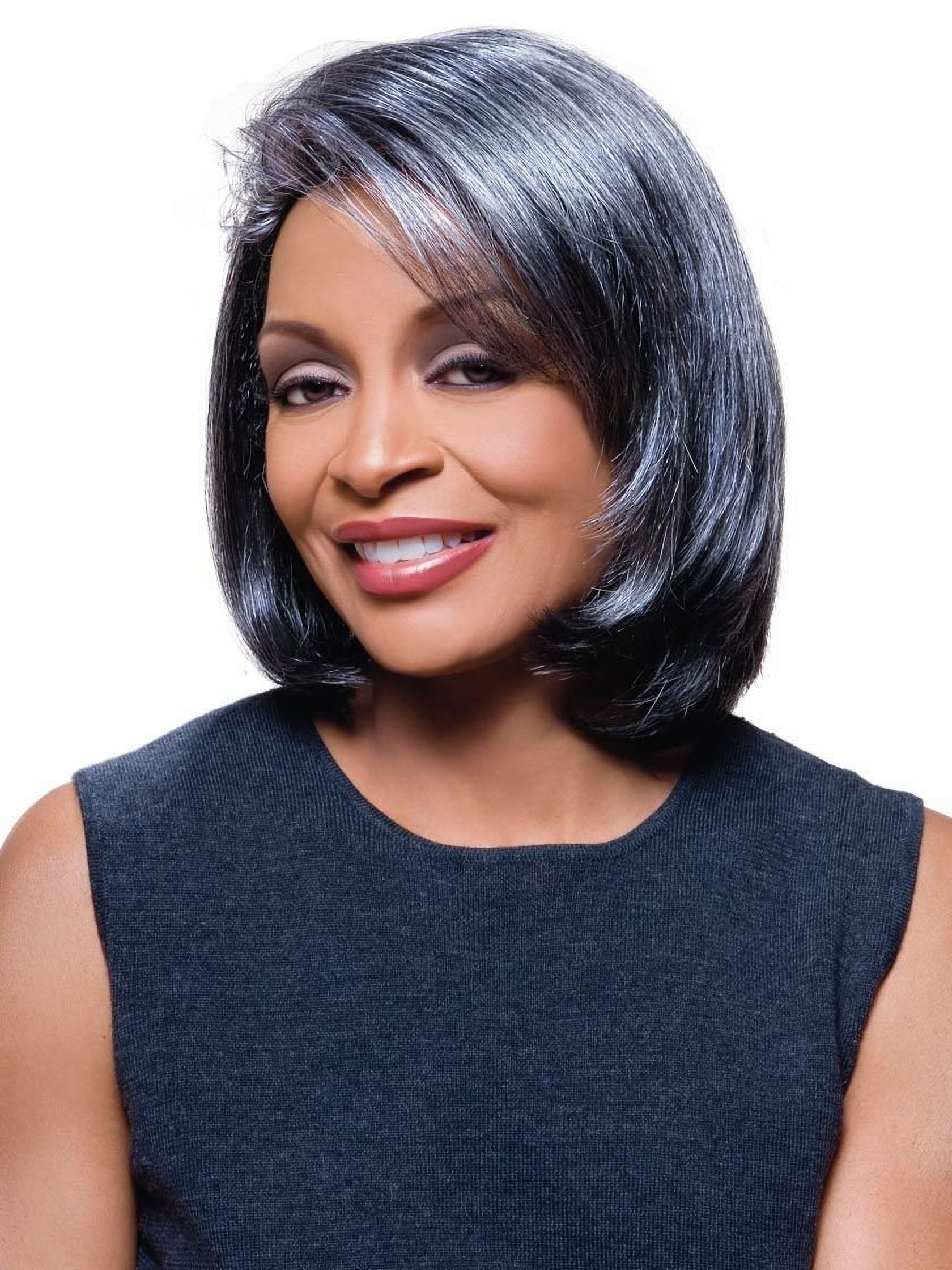 Jamie Wig Color FS1B/30 - Foxy Silver Wigs Med Length Bob Synthetic ...