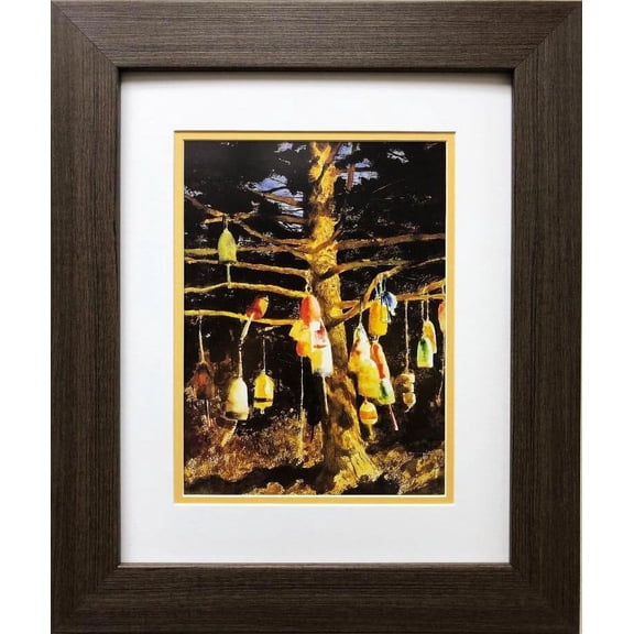 Jamie Wyeth "Buoy Tree '91" CUSTOM FRAMED Art Generic
