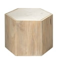 thumbnail image 1 of Jamie Young Argan Wood Hexagon Table, Small Medium, 1 of 4