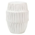 thumbnail image 1 of Jamie Young Co Algae Hollow Center Coastal Ceramic Side Table in White, 1 of 3