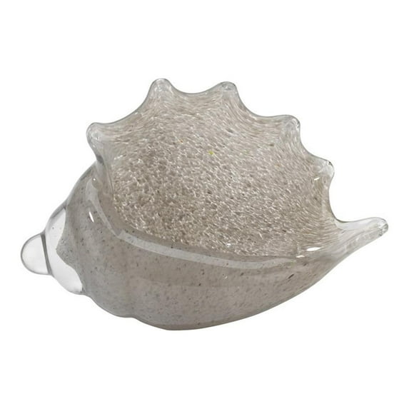 Jamie Young Co Coastal Style Glass Triton Shell in Warm Gray Finish