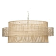 thumbnail image 1 of Jamie Young Co Concentric Coastal Handcrafted Rattan Pendant in Natural, 1 of 8
