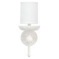thumbnail image 1 of Jamie Young Co Concord Transitional Steel Metal/Plaster Wall Sconce in White, 1 of 3