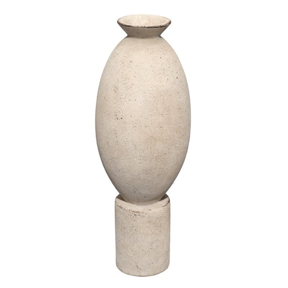Jamie Young Co Elavated Ceramic Decorative Vase Off White