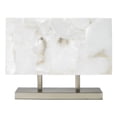 thumbnail image 1 of Jamie Young Co Ghost 2-Light Metal Table Lamp with Alabaster Shade in Silver, 1 of 2
