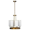 thumbnail image 1 of Jamie Young Co Kingdom Glass Chandelier in Antique Brass Metal Finish, 1 of 5