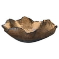 thumbnail image 1 of Jamie Young Co Large Modern Ceramic Peony Bowl in Antique Gold, 1 of 3