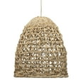 thumbnail image 1 of Jamie Young Co Netted Coastal Rattan/Rope Fabric Pendant in Natural Corn, 1 of 10