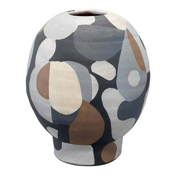 Jamie Young Co Pablo Contemporary Ceramic Short Vase in Multi-Color
