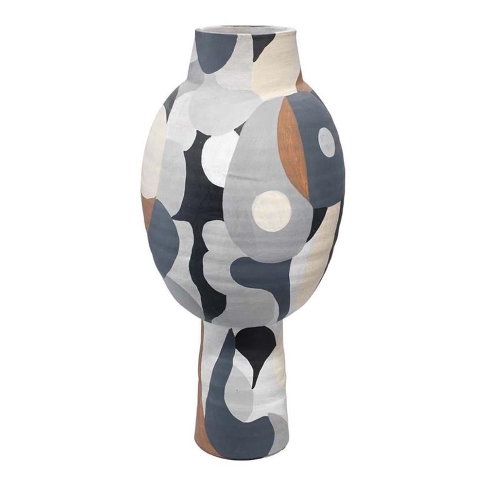 Pablo Inspired Multicolor Ceramic Tall Table Vase