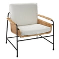 thumbnail image 1 of Jamie Young Co Palermo Rattan & Steel Lounge Chair in Natural/Black/Off White, 1 of 6