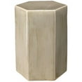 thumbnail image 1 of Jamie Young Co Porto Small Transitional Ceramic Side Table in Pistachio Brass, 1 of 4