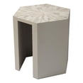 thumbnail image 1 of Jamie Young Co Radiant Transitional Wood & Lacquer Side Table in Gray, 1 of 4