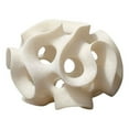 thumbnail image 1 of Jamie Young Co Ribbon Molded Transitional Resin Decorative Sphere in White, 1 of 6