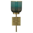 thumbnail image 1 of Jamie Young Co Vapor Single Glass/Iron Metal Wall Sconce in Aqua/Antique Brass, 1 of 3