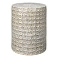 thumbnail image 1 of Jamie Young Co Wildflower Coastal Ceramic Side Table in Cream/Gray, 1 of 7