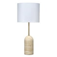 thumbnail image 1 of Jamie Young  Holt Travertine Table Lamp with Linen Shade, 1 of 5