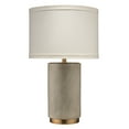 thumbnail image 1 of Jamie Young  Mortar Cement Table Lamp with Linen Shade, 1 of 4