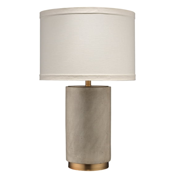 Jamie Young Mortar Cement Table Lamp with Linen Shade