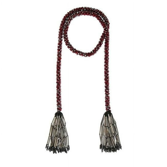 JamieRocks JMN8263-BUR Necklace - Burgundy