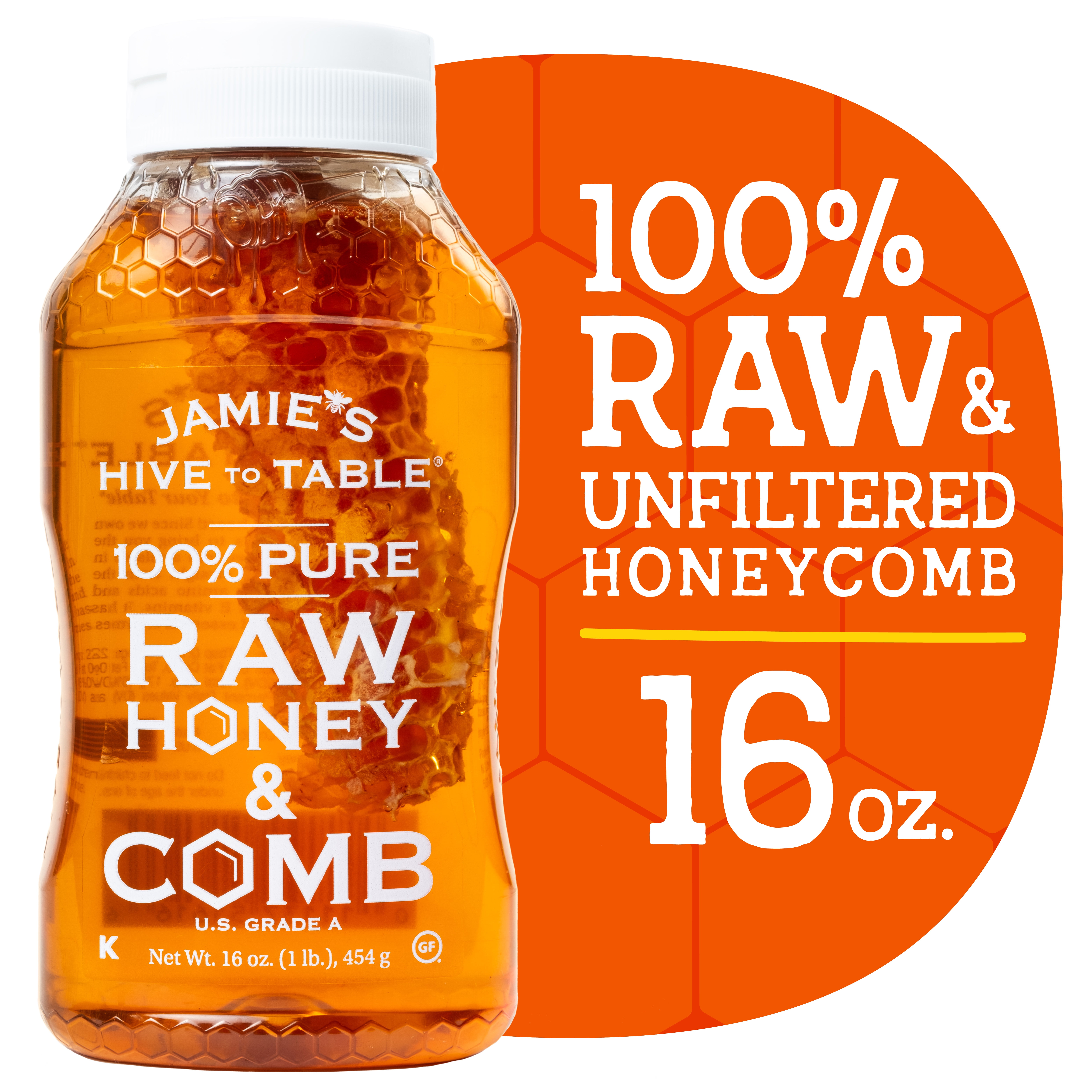 4 oz. RAW HONEY COMB - Jamie's Hive to Table