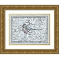 thumbnail image 1 of Jamieson, Alexander 32x25 Gold Ornate Wood Framed with Double Matting Museum Art Print Titled - Maps of the Heavens: Gemini - the Twins - Castor and Pollux, 1 of 4