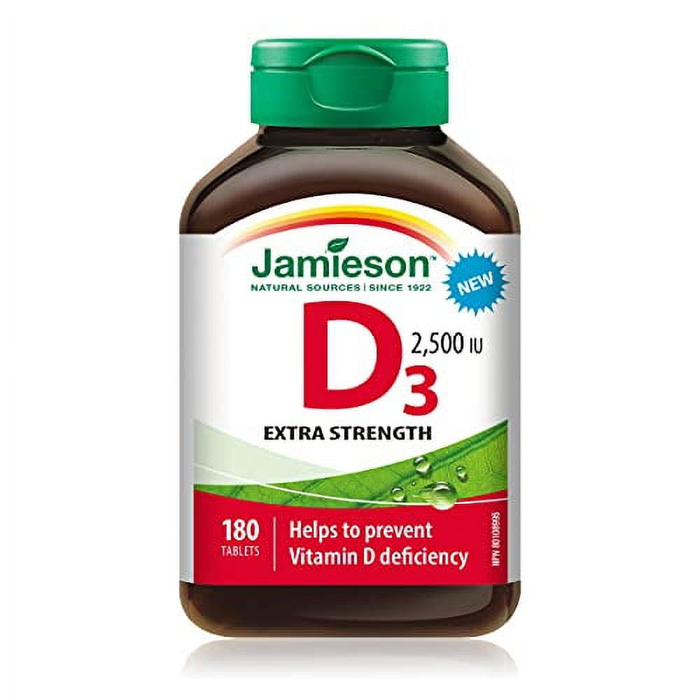 Jamieson Extra Strength Vitamin D3 2,500 IU, 180 tabs