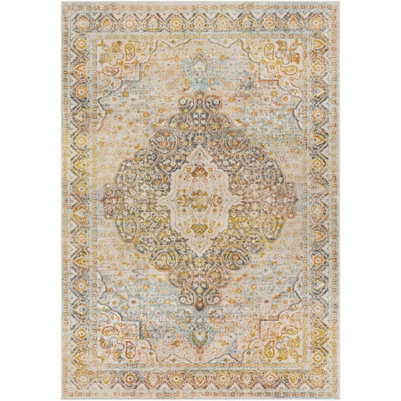 Jamila Yellow 4' x 6' Rectangle Area Rug
