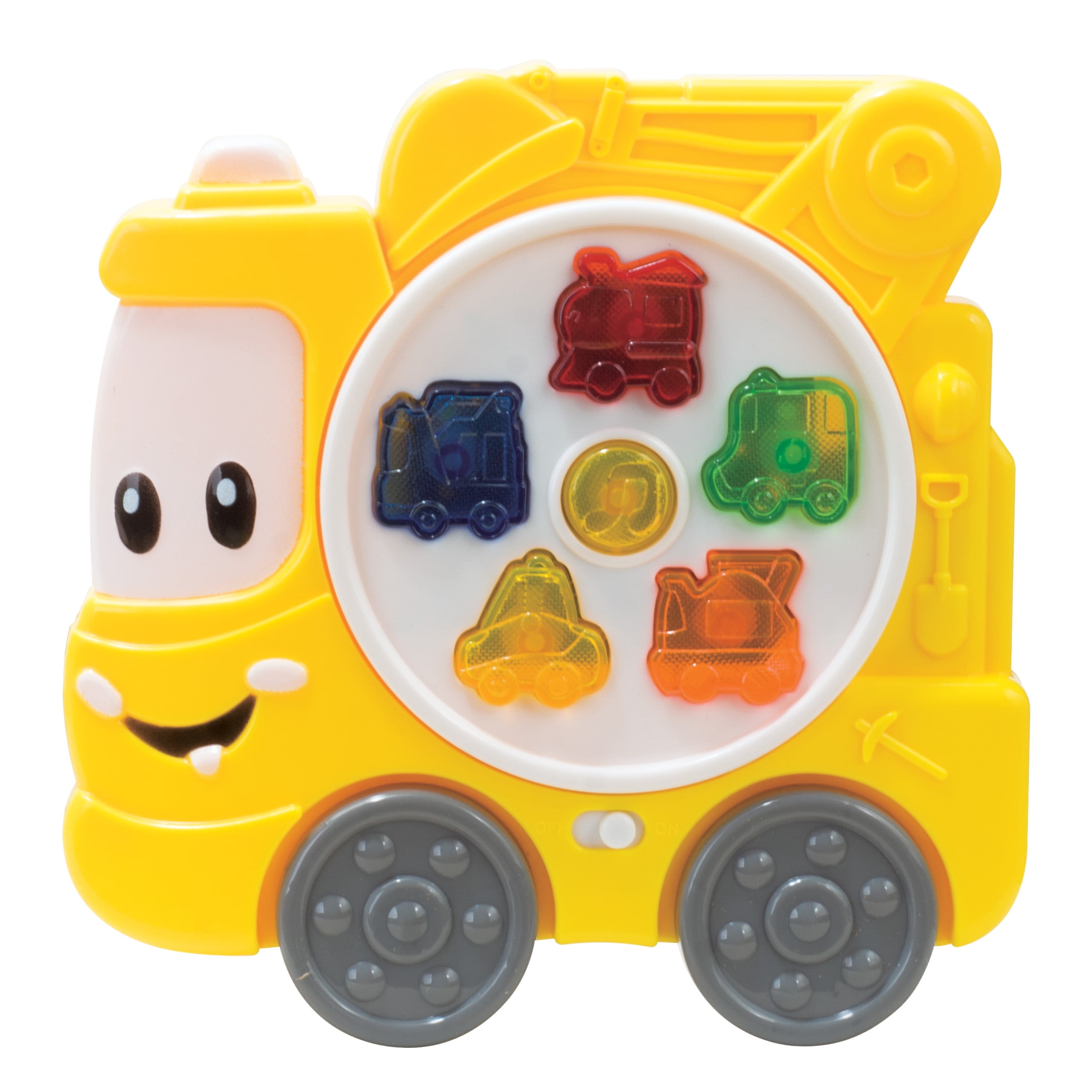 Jamin Juniors Musical Construction Truck Toy - Interactive Lights & Sound for Toddlers, 12M+
