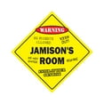 thumbnail image 1 of Jamison's Room Sign Crossing Zone Xing | Indoor/Outdoor | 14" Tall kids bedroom decor door children's name boy girl, 1 of 5