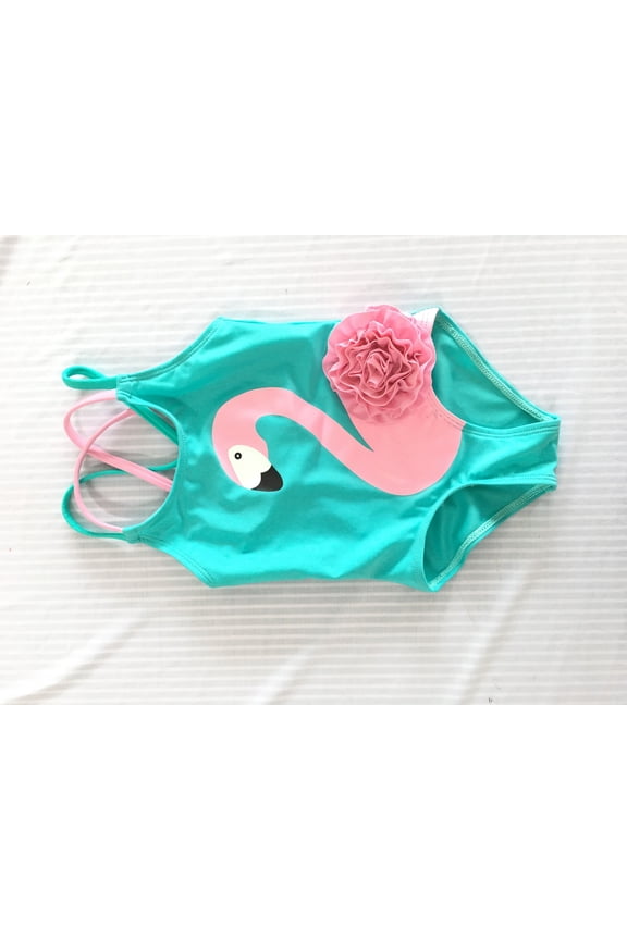 Toddler Baby Girls Swimsuit One Piece Flamingo Bikini Swimming Bathing Suit Swimwear Little Kids Tankini Set Beach Wear