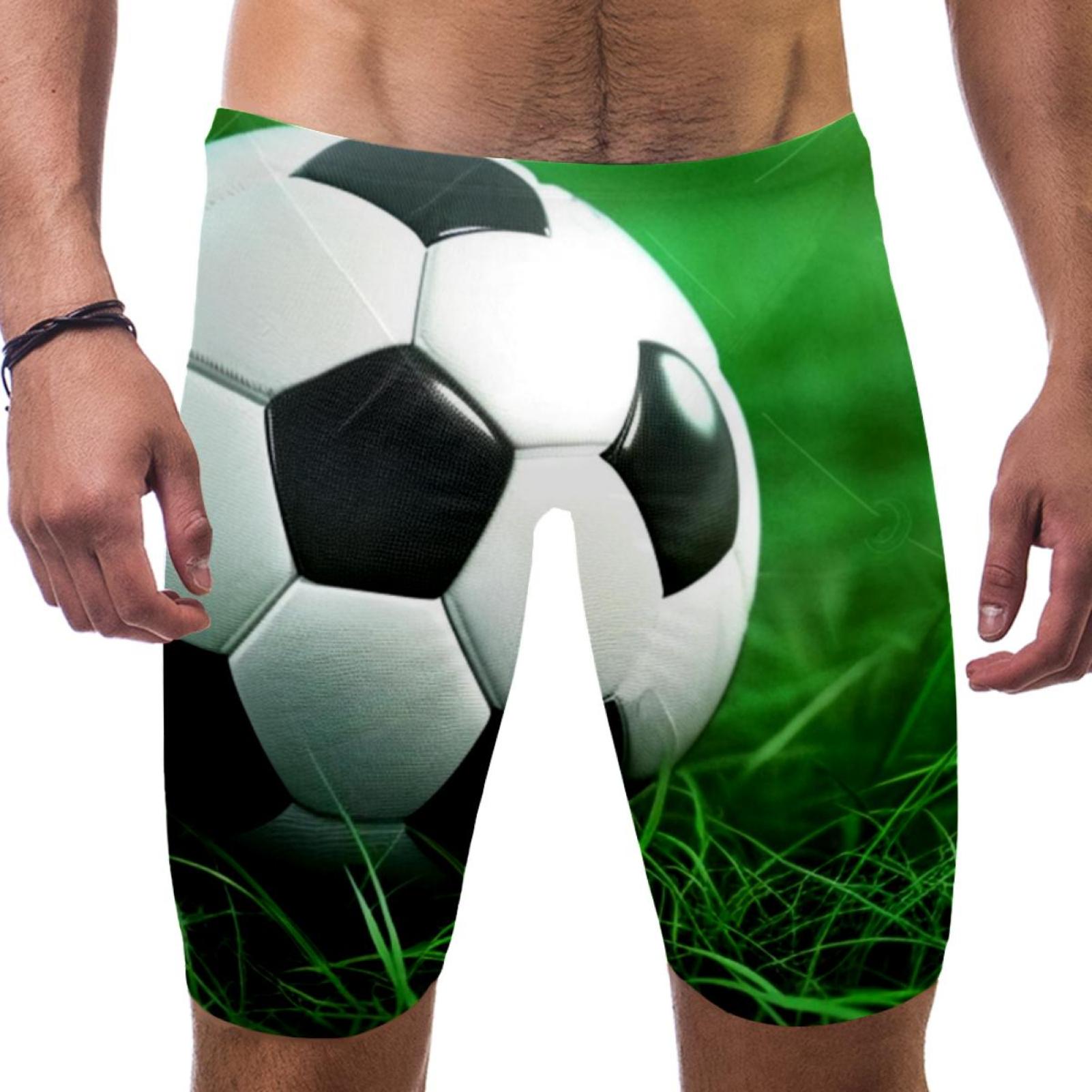 Jammers for Men, Men's Athletic Swimwear Jammers, Football Field Modern