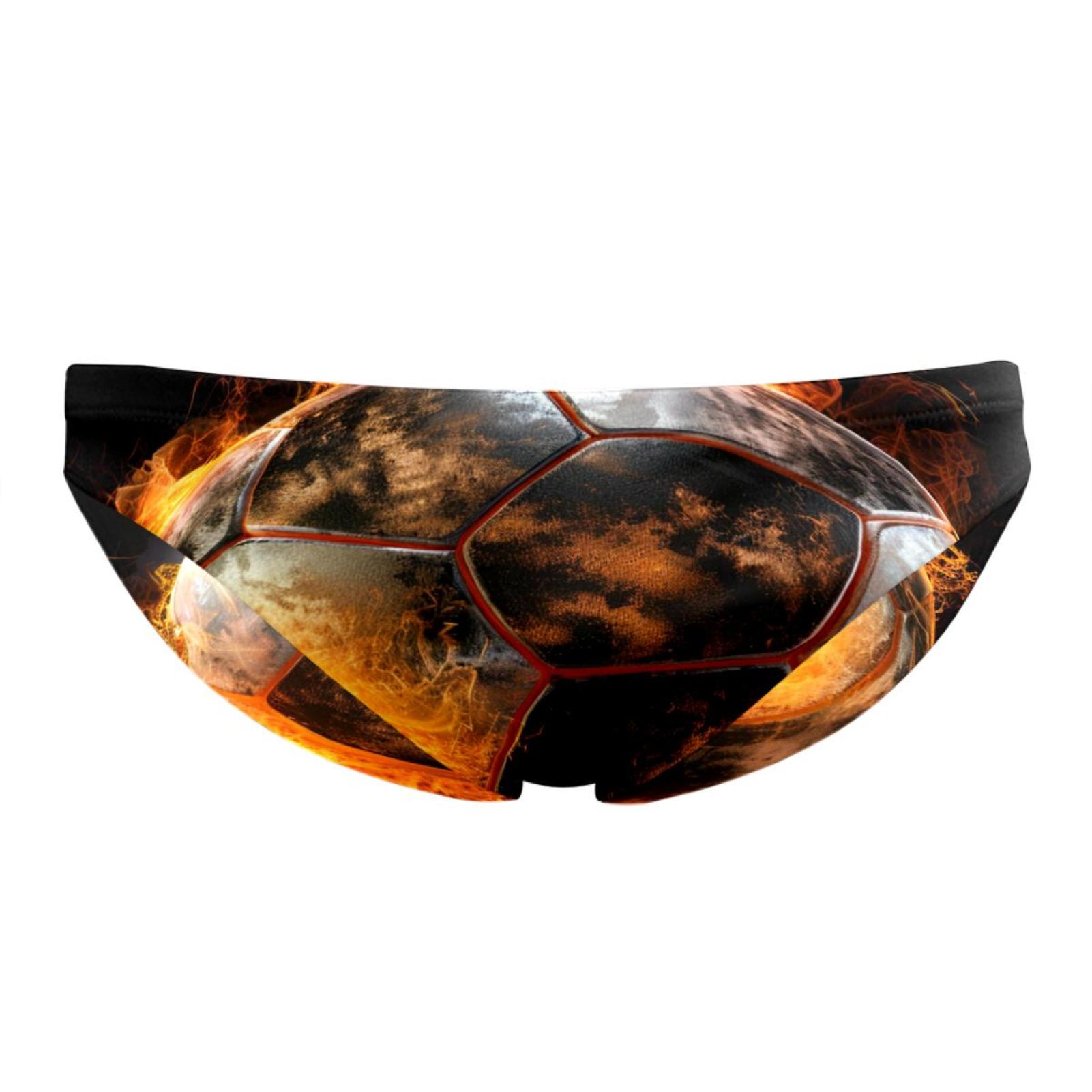 Jammers for Men, Mens Swim Jammers, Modern Cartoon Football Pattern