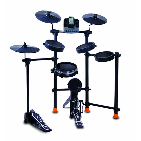 Jammin Pro, 15 JAMMINPRO Drum Set with iPod Dock, Black IROCKER