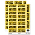 thumbnail image 1 of Jammin Work Stereo Teacher Student School Sticker Set - Yellow - Gloss Finish - 2.00" Large, 1 of 7