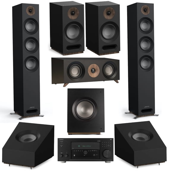 Jamo S 809 7.1 Home Theater System, Black with TX-RZ70 11.2-Ch AV Receiver