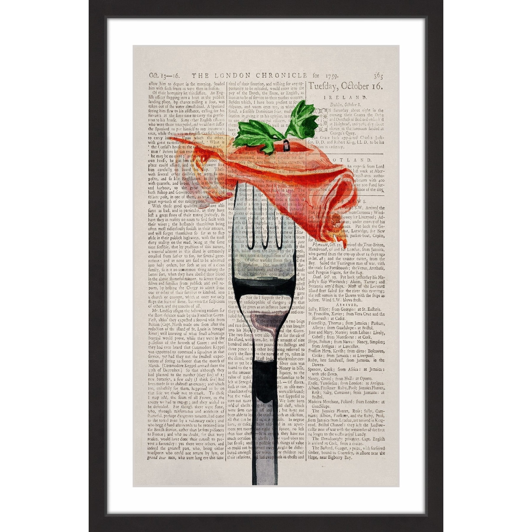 "Jamon Serrano II" Framed Painting Print