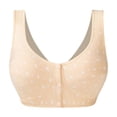 thumbnail image 1 of Jamsmile Daisy Bras For Older Women Front Closure Comfortable Wireless Bras Soft Everyday Full Coverage Comfort Sleep Bras, 1 of 9