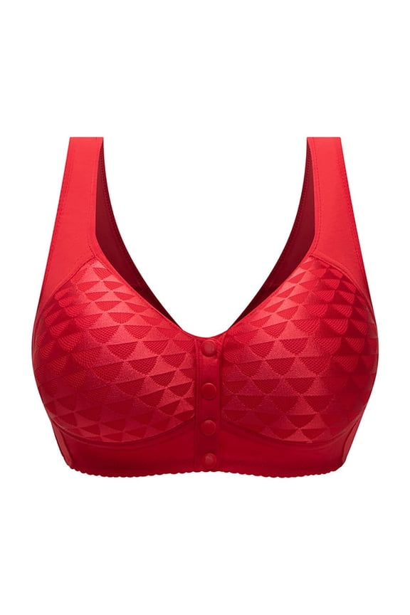 Daisy Bras For Older Women Front Closure Wireless With Supportive Breathable Cotton Full Coverage Comfort Cotton Bras