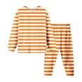 thumbnail image 1 of Jamsmile Girls Pajamas Sets Children Striped Long Sleeve And Long Pants Kids Home Wear Soft Sleepwear, 1 of 2