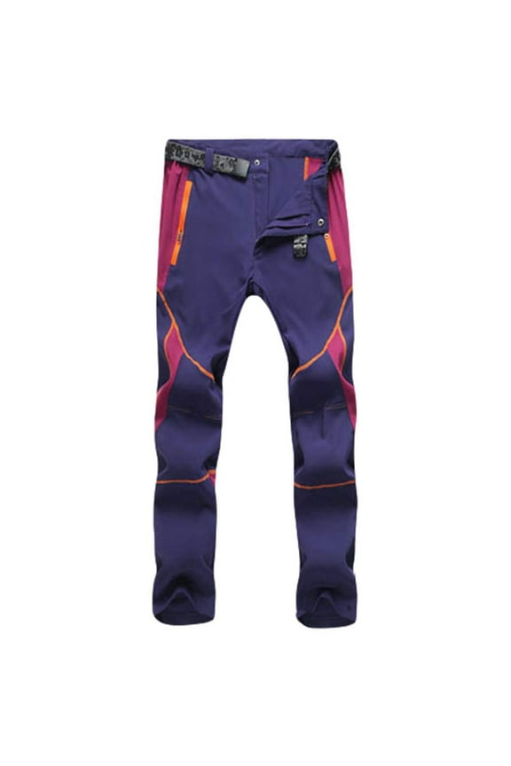 Men Cargo Pants Hiking Windproof Trousers Outdoor Quick Dry Pants Breathable Sports Zipper Hiking Running Pants