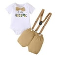 thumbnail image 1 of Jamsmile Boys Outfit Sets 1st Birthday Clothing Jumpsuits + Overalls Soft Two Piece Baby Boys Clothing Sets, 12-18 Monthss, 1 of 3