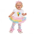 thumbnail image 1 of Jamsmile Newborn Girls Outfits Sets 1st Birthday Party Cartoon Print Letters Romper And Skirts Outfits Infant Baby Girls Clothes, 1 of 6