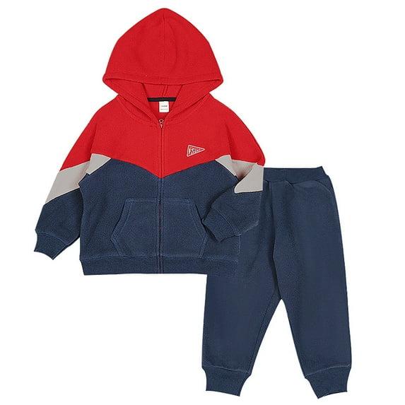Jamsmile Toddler Boys Outfit Sets 2 Pieces Sports Suits Autumn Winter Dinosaur Print Zipper Hoodies Tops + Jogger Pants Sets Casual Little Boys Tracksuits
