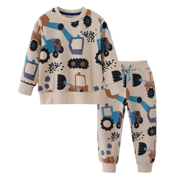 Jamsmile Toddler Boys Outfits Sets Long Sleeve Graphic Hoodies And Jogger Casual Kids Boys Two Piece Outfits Tracksuits