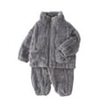 thumbnail image 1 of Jamsmile Toddler Boys Outfits Sets Winter Two Piece Cozy Long Sleeve Loungewear With Bear Pattern Thermal Homewear Holiday, 1 of 3