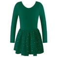 thumbnail image 1 of Jamsmile Toddler Girls Dress Long Sleeve Ballet Dance Dresses With Back Straps Kids Girls Sparkly Sequin Performance Clothes, 1 of 8