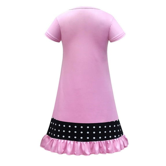 Jamsmile Toddler Girls Dress Summer 1950s Dogs Print Short Sleeve Princess Dresses For Girls Child Formal Dress Clothes