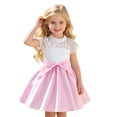 thumbnail image 1 of Jamsmile Toddler Girls Dress Summer Embroidery Floral Lace Hollow Dresses Party Gown Children Girls Formal Tutu Gown Dress, 1 of 8