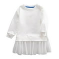 thumbnail image 1 of Jamsmile Toddler Girls Dress Summer Solid Color Hooded Sweatshirts Style Cute Casual Dresses Children Girls Pullovers Dress, 1 of 2